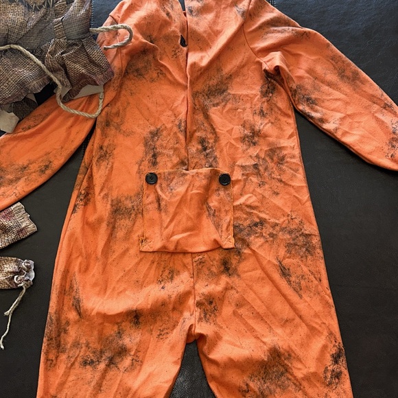 Kids scarecrow Halloween costume. 3 pieces, size 9 - Picture 5 of 7
